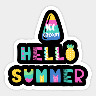 hello summer Sticker